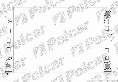 Polcar 954608-1 - Радиатор, охлаждение двигателя avtokuzovplus.com.ua