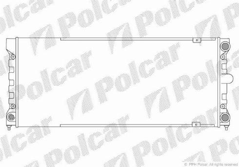 Polcar 954608-2 - Радиатор, охлаждение двигателя avtokuzovplus.com.ua