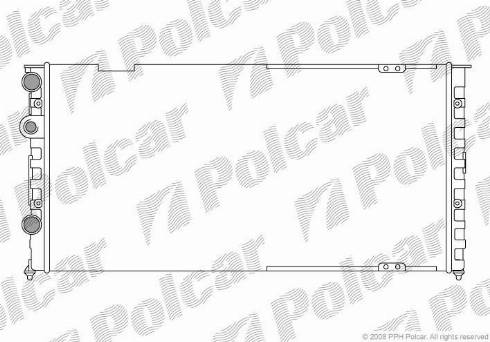 Polcar 954608-5 - Радіатор, охолодження двигуна autocars.com.ua