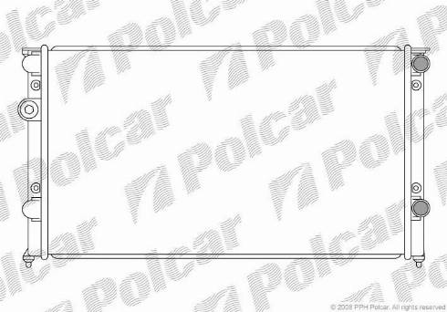 Polcar 954608-7 - Радіатор, охолодження двигуна autocars.com.ua