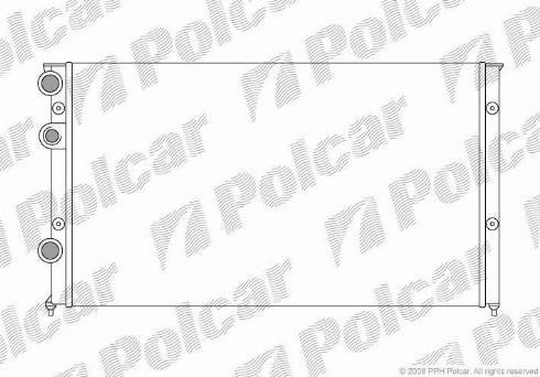 Polcar 9546088X - Радіатор, охолодження двигуна autocars.com.ua