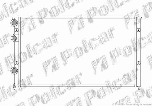 Polcar 954608-8 - Радіатор, охолодження двигуна autocars.com.ua