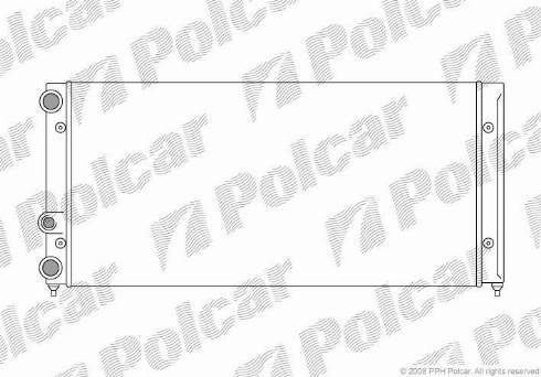 Polcar 954608-9 - Радіатор, охолодження двигуна autocars.com.ua