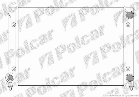 Polcar 954608A1 - Радіатор, охолодження двигуна autocars.com.ua
