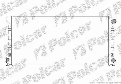 Polcar 954608A3 - Радіатор, охолодження двигуна autocars.com.ua
