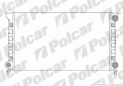 Polcar 954608A4 - Радіатор, охолодження двигуна autocars.com.ua