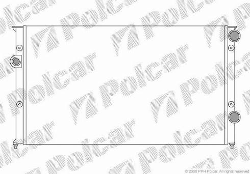 Polcar 954608A7 - Радіатор, охолодження двигуна autocars.com.ua