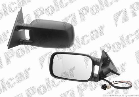Polcar 9546515M - Дзеркальне скло, зовнішнє дзеркало autocars.com.ua