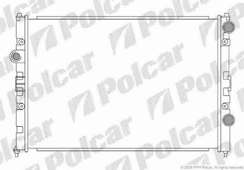 Polcar 954708-1 - Радиатор, охлаждение двигателя autodnr.net