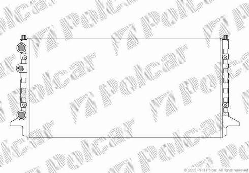 Polcar 9547083X - Радиатор, охлаждение двигателя autodnr.net