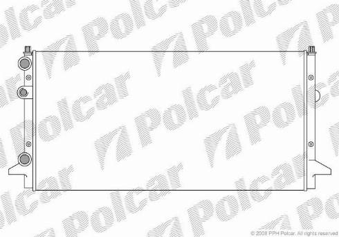 Polcar 954708-3 - Радиатор, охлаждение двигателя autodnr.net