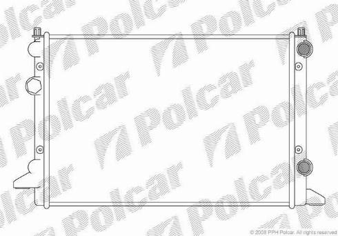 Polcar 954708A4 - Радіатор, охолодження двигуна autocars.com.ua