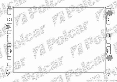 Polcar 954708A1 - Радіатор, охолодження двигуна autocars.com.ua