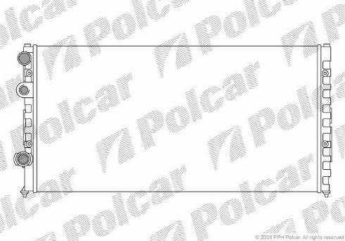 Polcar 954708A2 - Радіатор, охолодження двигуна autocars.com.ua