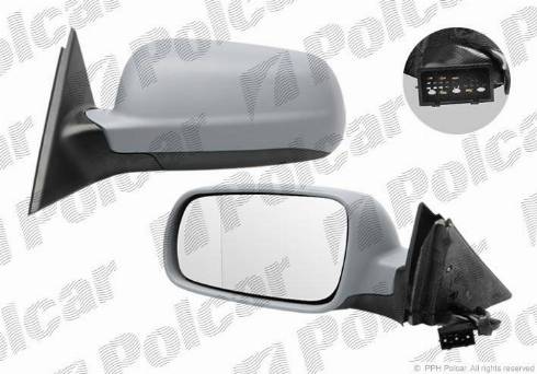 Polcar 9548513E - Зовнішнє дзеркало autocars.com.ua
