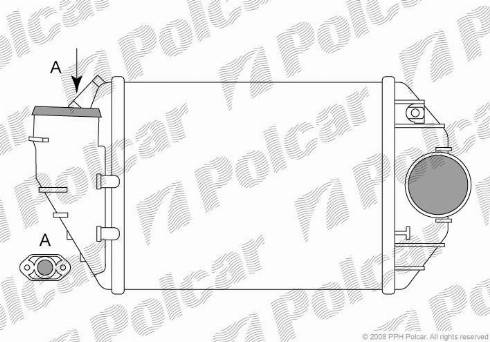 Polcar 9548J83X - Интеркулер autocars.com.ua