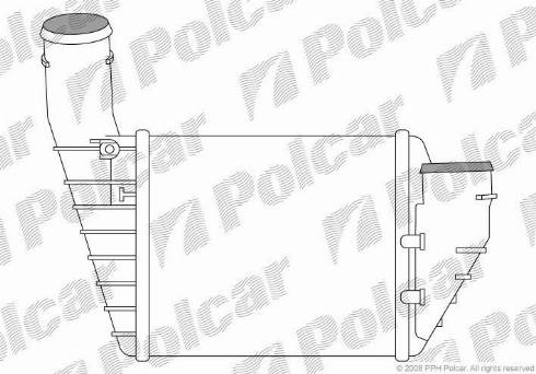 Polcar 9548J84X - Интеркулер autocars.com.ua