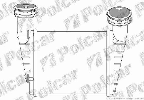 Polcar 9548J85X - Интеркулер, теплообменник турбины avtokuzovplus.com.ua