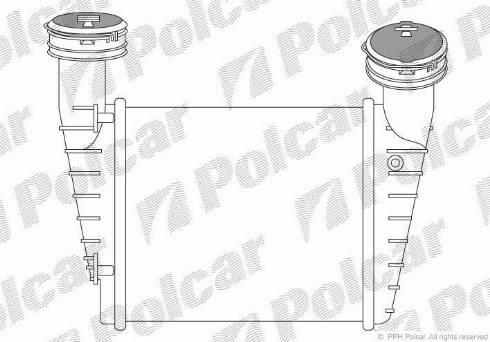 Polcar 9548J8-5 - Интеркулер autocars.com.ua