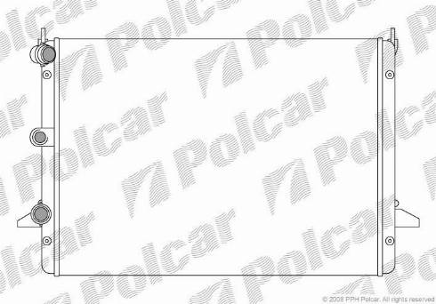 Polcar 955008A1 - Радіатор, охолодження двигуна autocars.com.ua