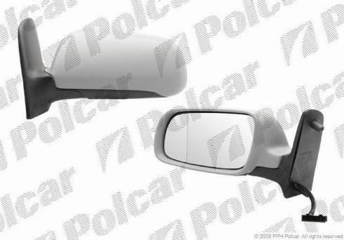 Polcar 9550515M - Зовнішнє дзеркало autocars.com.ua