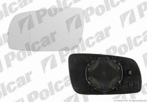 Polcar 9550545M - Дзеркальне скло, зовнішнє дзеркало autocars.com.ua