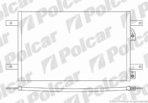 Polcar 9550K82X - Конденсатор кондиционера avtokuzovplus.com.ua