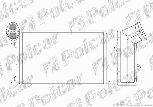 Polcar 9550N8-3 - Теплообмінник, опалення салону autocars.com.ua