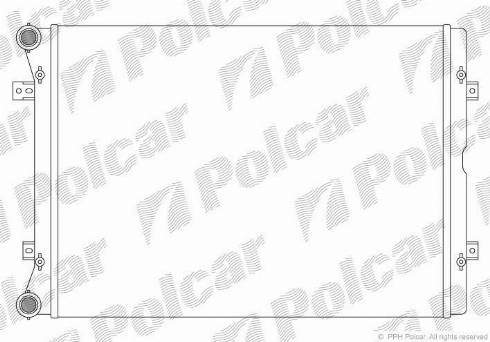 Polcar 955108-1 - Радіатор, охолодження двигуна autocars.com.ua