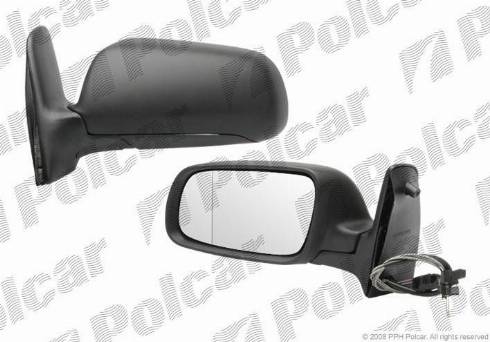 Polcar 9551511M - Зовнішнє дзеркало autocars.com.ua