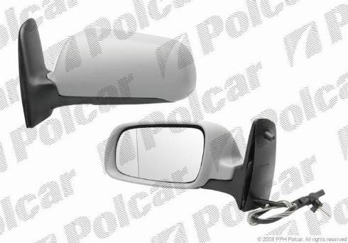 Polcar 9551512M - Зовнішнє дзеркало autocars.com.ua