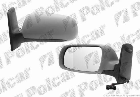 Polcar 9551515M - Зовнішнє дзеркало autocars.com.ua