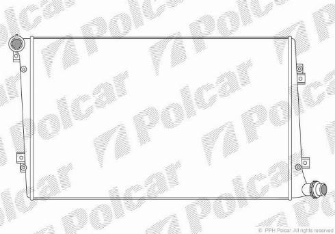 Polcar 955508-1 - Радіатор, охолодження двигуна autocars.com.ua