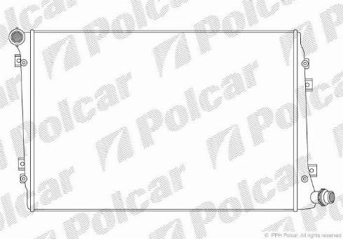 Polcar 955508-2 - Радіатор, охолодження двигуна autocars.com.ua