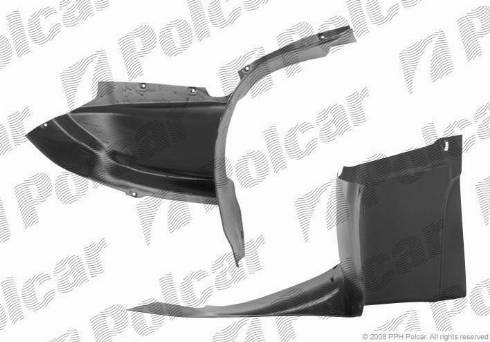 Polcar 9555FL-1 - Обшивка, колісна ніша autocars.com.ua