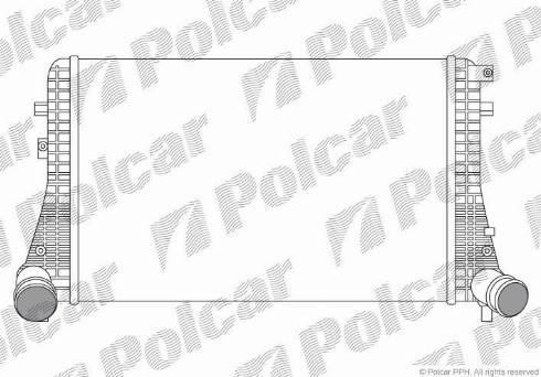 Polcar 9555J8-1 - Интеркулер autocars.com.ua