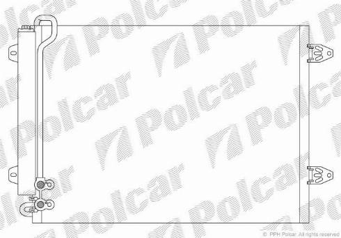 Polcar 9555K81X - Конденсатор, кондиціонер autocars.com.ua