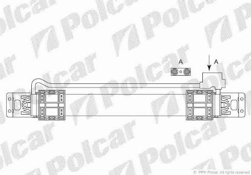 Polcar 9555L83X - Масляний радіатор, рухове масло autocars.com.ua