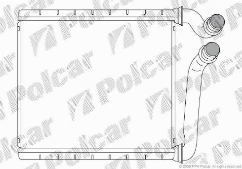 Polcar 9555N81X - Теплообмінник, опалення салону autocars.com.ua