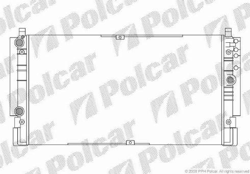 Polcar 956608A1 - Радіатор, охолодження двигуна autocars.com.ua
