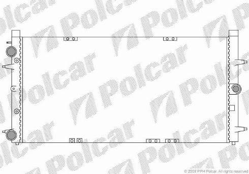 Polcar 9566082X - Радіатор, охолодження двигуна autocars.com.ua