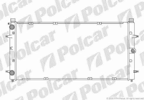 Polcar 956608A2 - Радіатор, охолодження двигуна autocars.com.ua