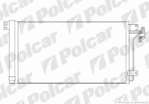 Polcar 9568K81K - Конденсатор, кондиціонер autocars.com.ua