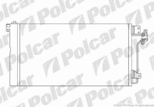 Polcar 9568K81X - Конденсатор, кондиціонер autocars.com.ua