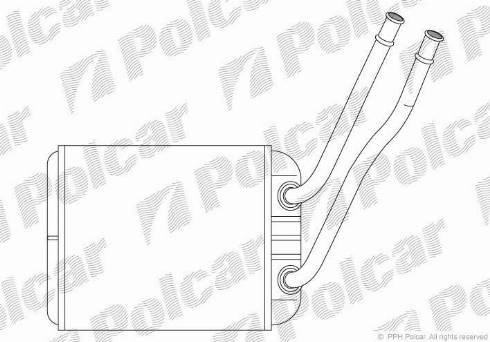 Polcar 9568N81X - Теплообмінник, опалення салону autocars.com.ua