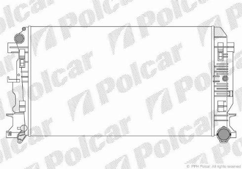 Polcar 9572081X - Радиатор, охлаждение двигателя avtokuzovplus.com.ua