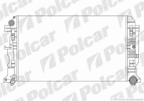 Polcar 9572082X - Радиатор, охлаждение двигателя avtokuzovplus.com.ua