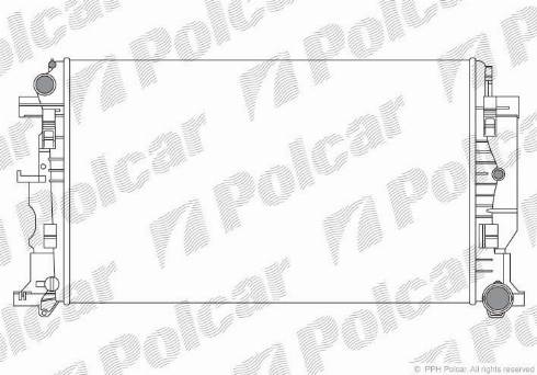 Polcar 9572083X - Радіатор, охолодження двигуна autocars.com.ua