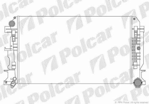 Polcar 957208-3 - Радіатор, охолодження двигуна autocars.com.ua