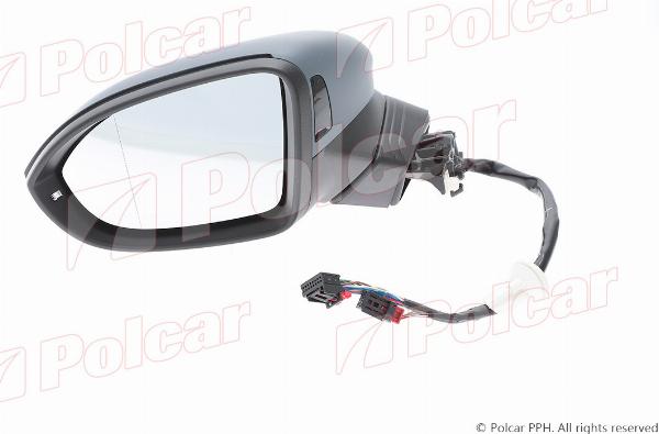 Polcar 95C3515M - Зовнішнє дзеркало autocars.com.ua
